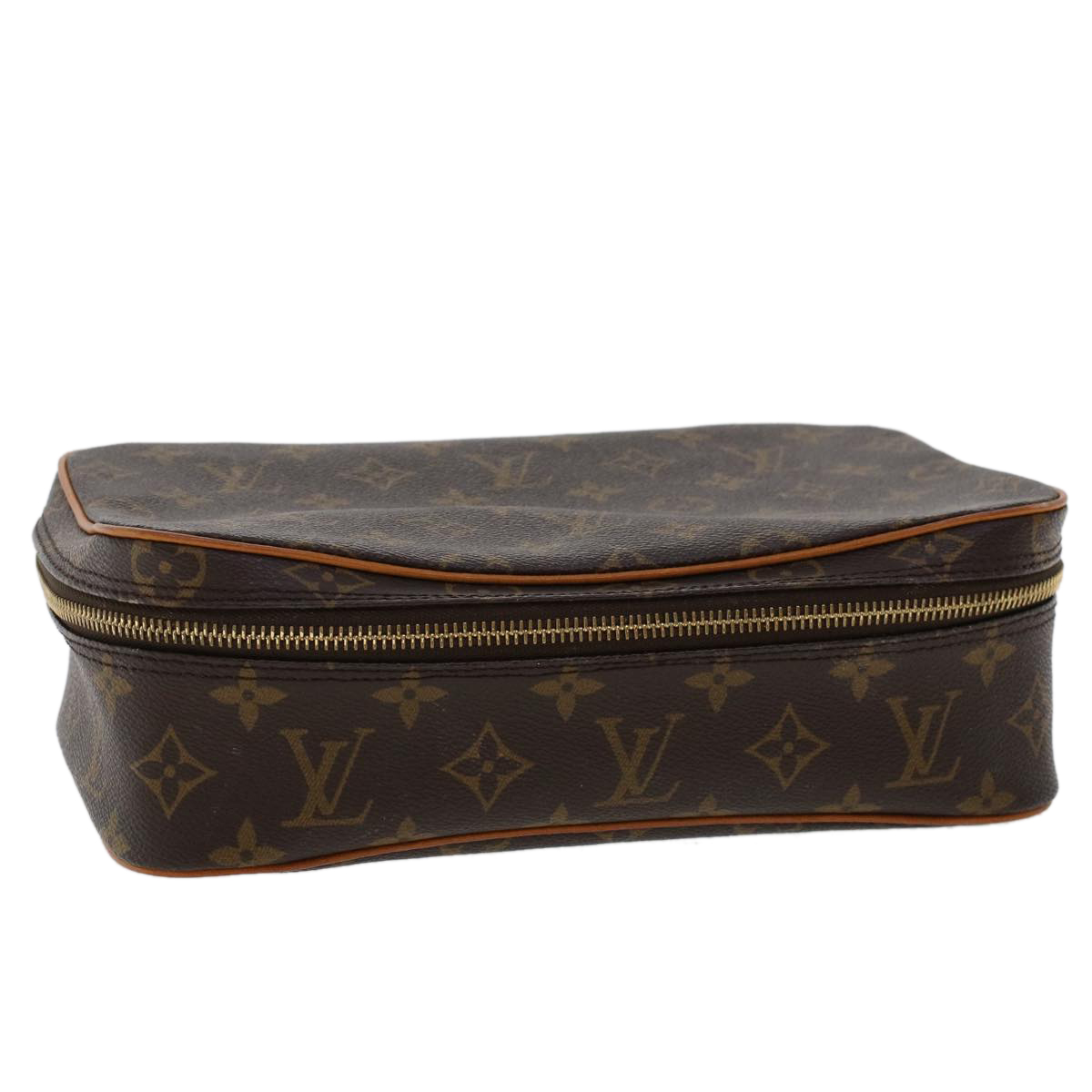 Louis Vuitton Monogram Trousse Boite Cosmetic Pouch M47640 Lv Auth 46715